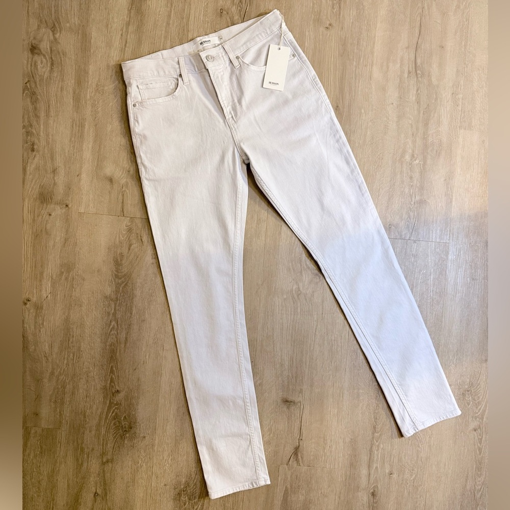 Hudson Blake AXL White Skinny Slim Fit Stretch Twill 5-Pocket Pants (Size 32)